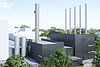 Porsche Energiezentrale Zuffenhaussen von oben