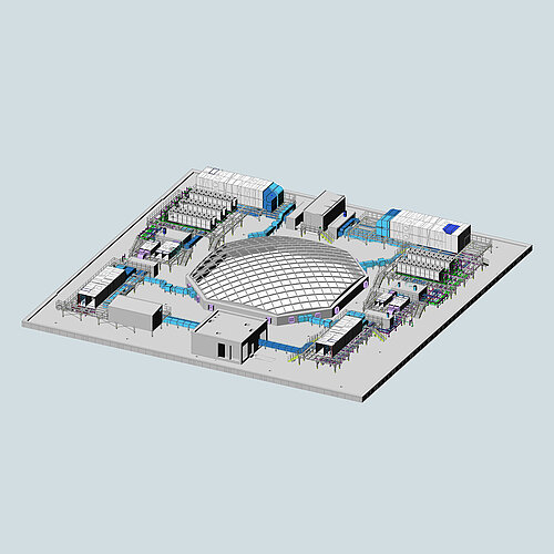 Dachaufsicht Projekthaus TP 2 – TGA Installationen