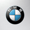 BMW Logo auf Metallhintergrund